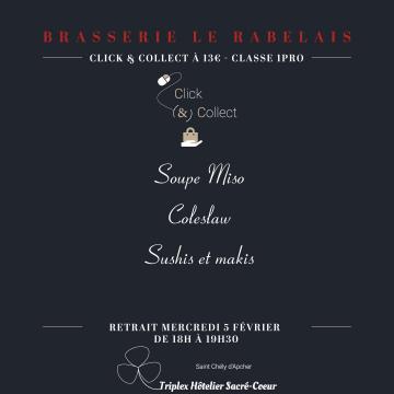 Mercredi 5 février 2025 (soir) cc brasserie le rabelais