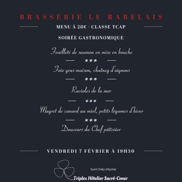 Vendredi 7 février 2025 (soir) brasserie le rabelais