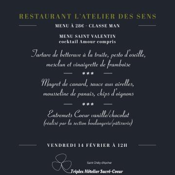 Vendredi 14 février 2025 (midi) restaurant atelier des sens